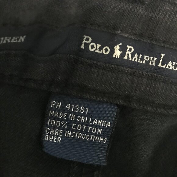 Ralph Lauren Shorts Mens Black Andrew Polo Chino 5 Inch Inseam - Picture 5 of 10
